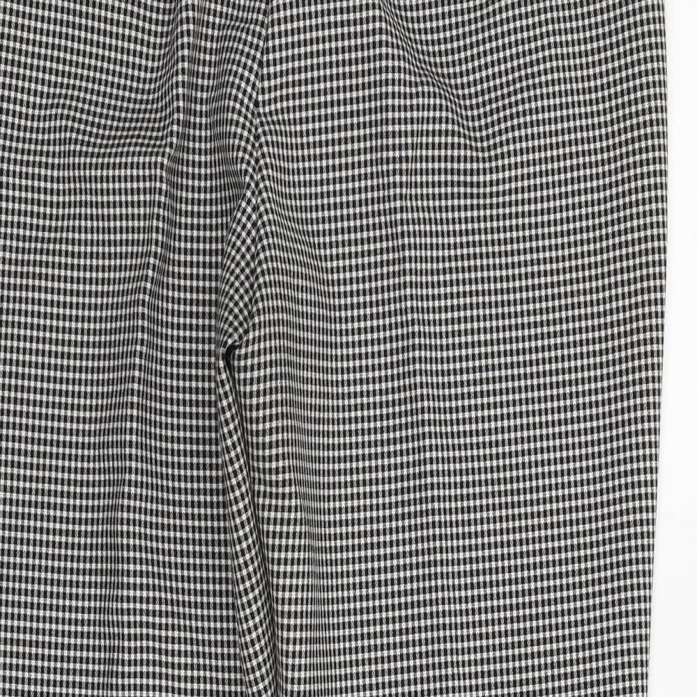 NEXT Womens Grey Striped  Trousers  Size 16 L24 in