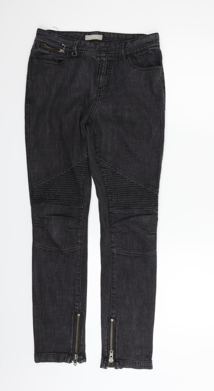 PLANET Womens Black   Straight Jeans Size 8 L28 in