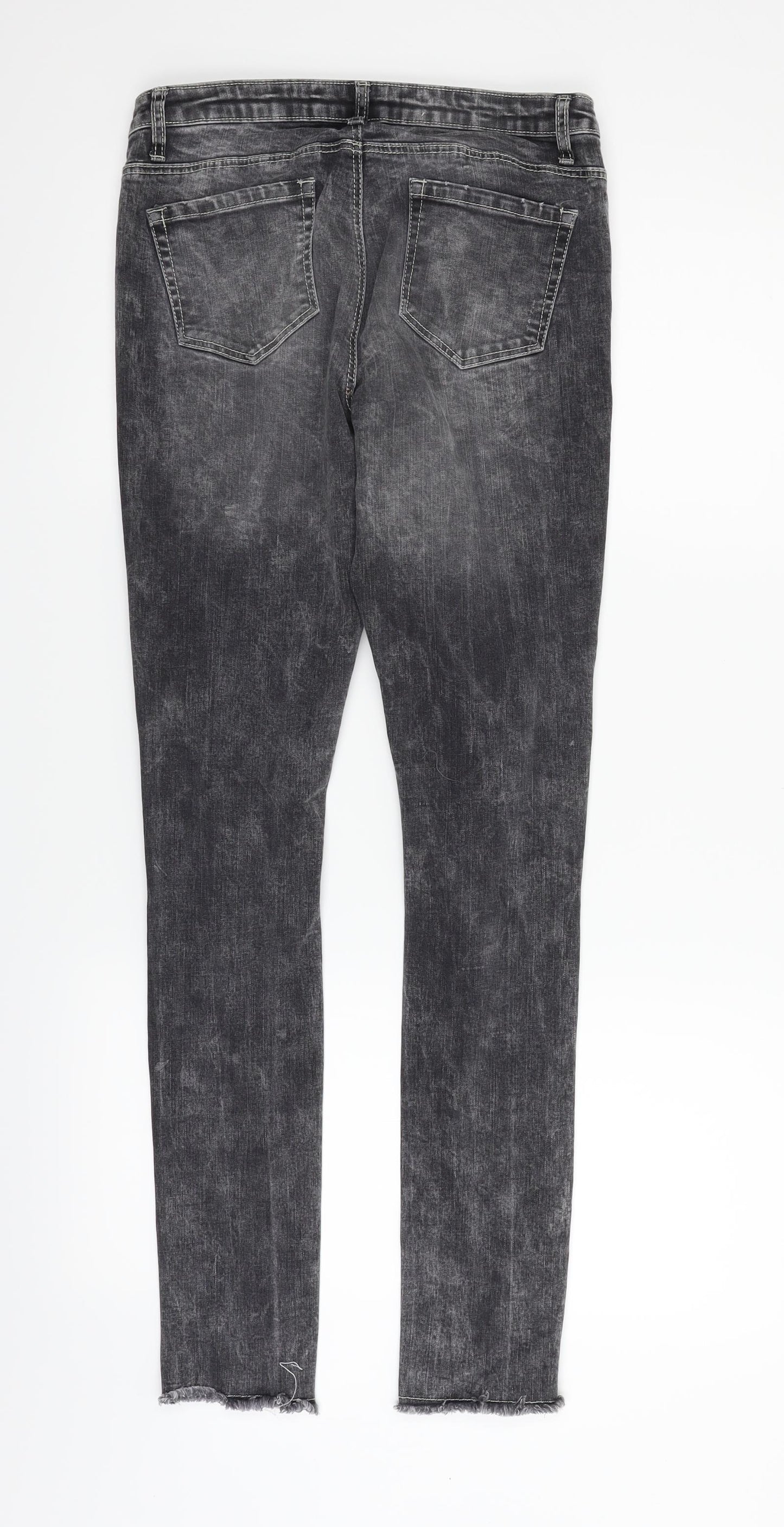 deniem & co Womens Grey   Skinny Jeans Size 10 L29 in