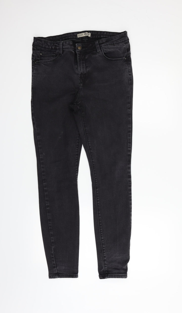 deniem & co Womens Black   Straight Jeans Size 16 L27 in