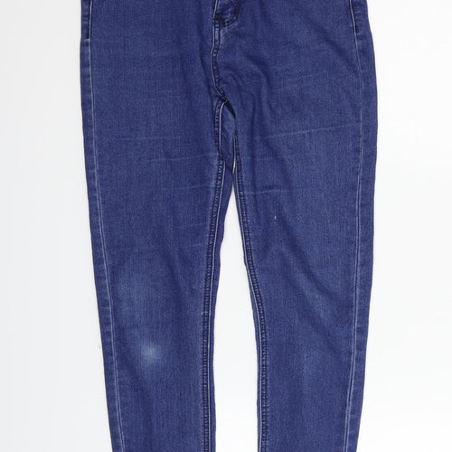 Boohoo Womens Blue   Straight Jeans Size 10 L28 in