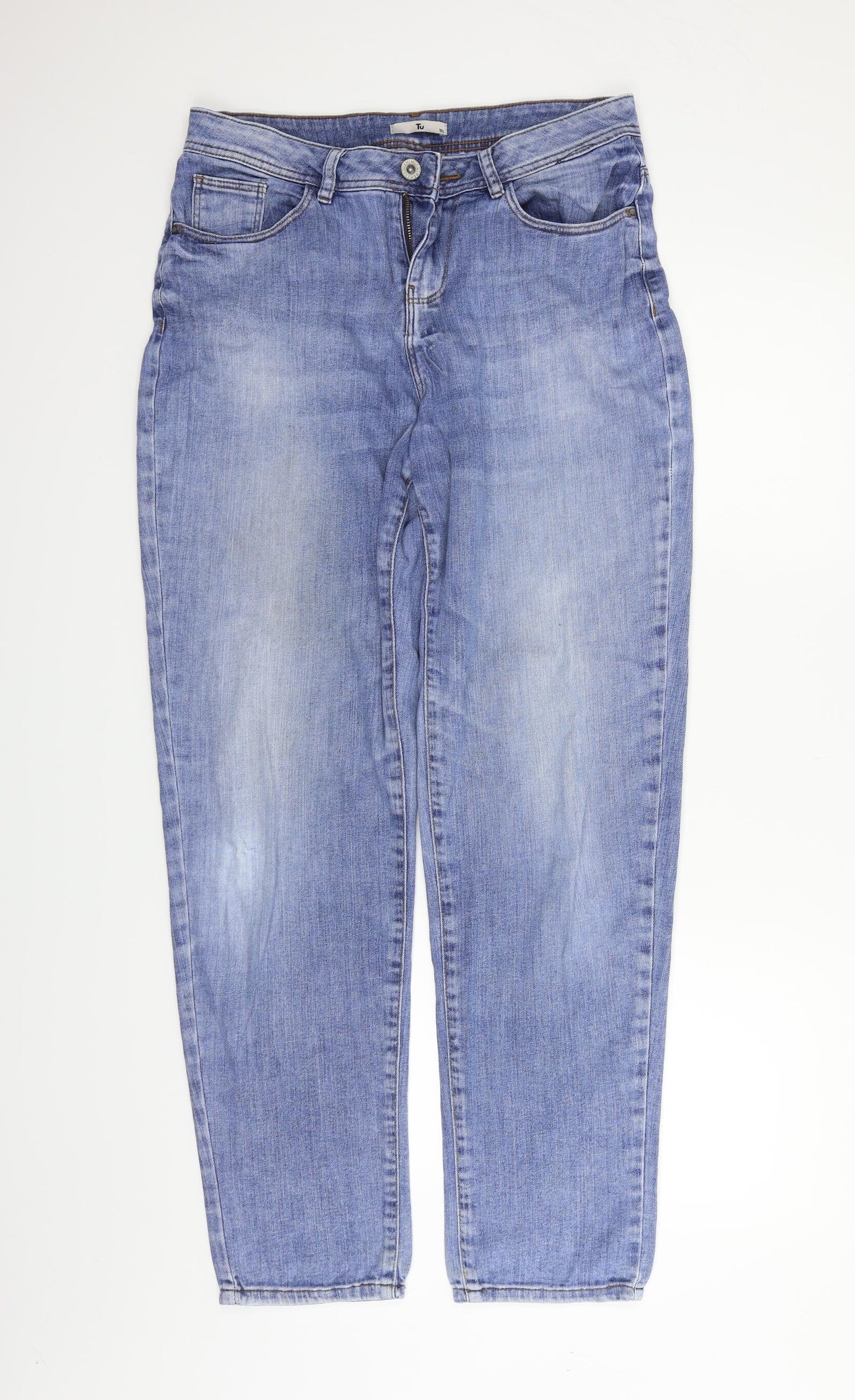 TU Womens Blue   Straight Jeans Size 12 L30 in