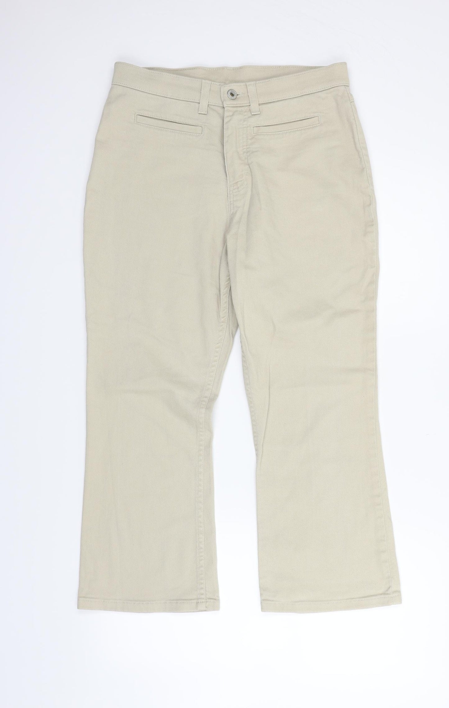Marks and Spencer Womens Beige   Trousers  Size 14 L27 in