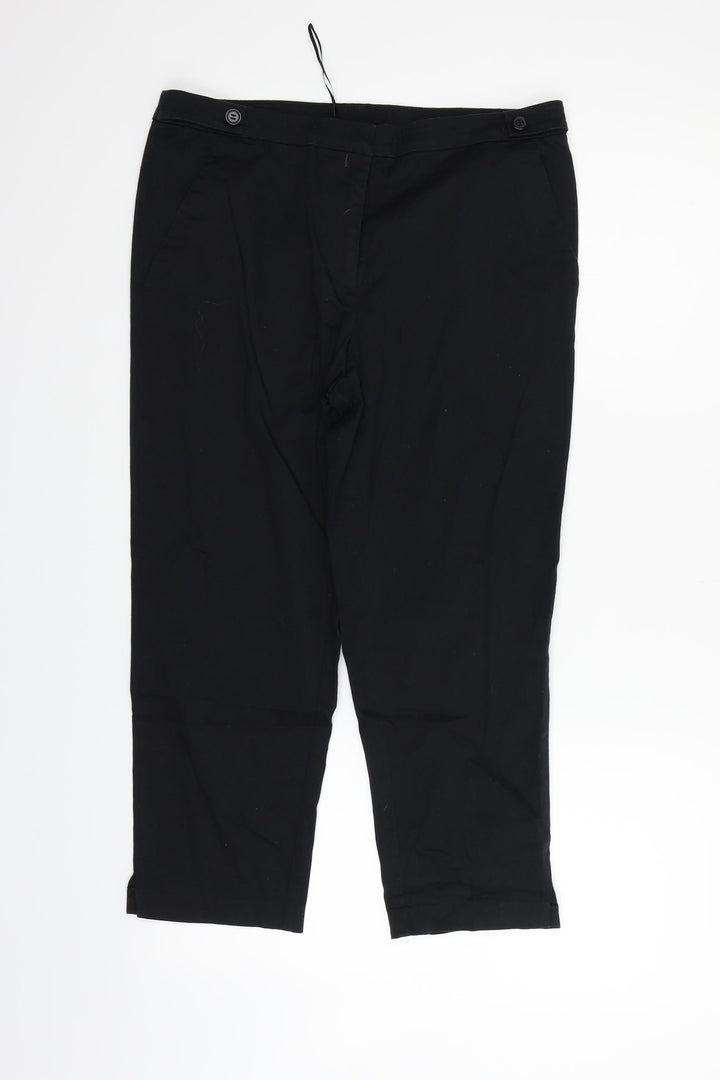 TU Womens Black Trousers Size 12 L22 in