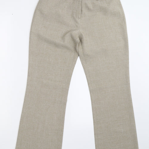 Dorothy Perkins Womens Ivory   Trousers  Size 10 L27.5 in