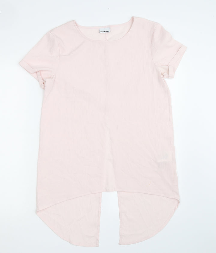 Noisy may Womens Pink Basic Blouse Size M