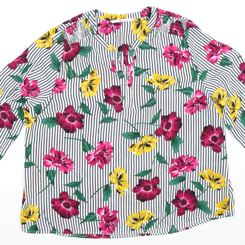 TU Womens Multicoloured Floral  Basic Blouse Size 22