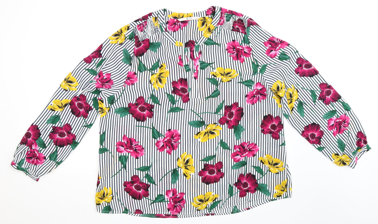 TU Womens Multicoloured Floral  Basic Blouse Size 22