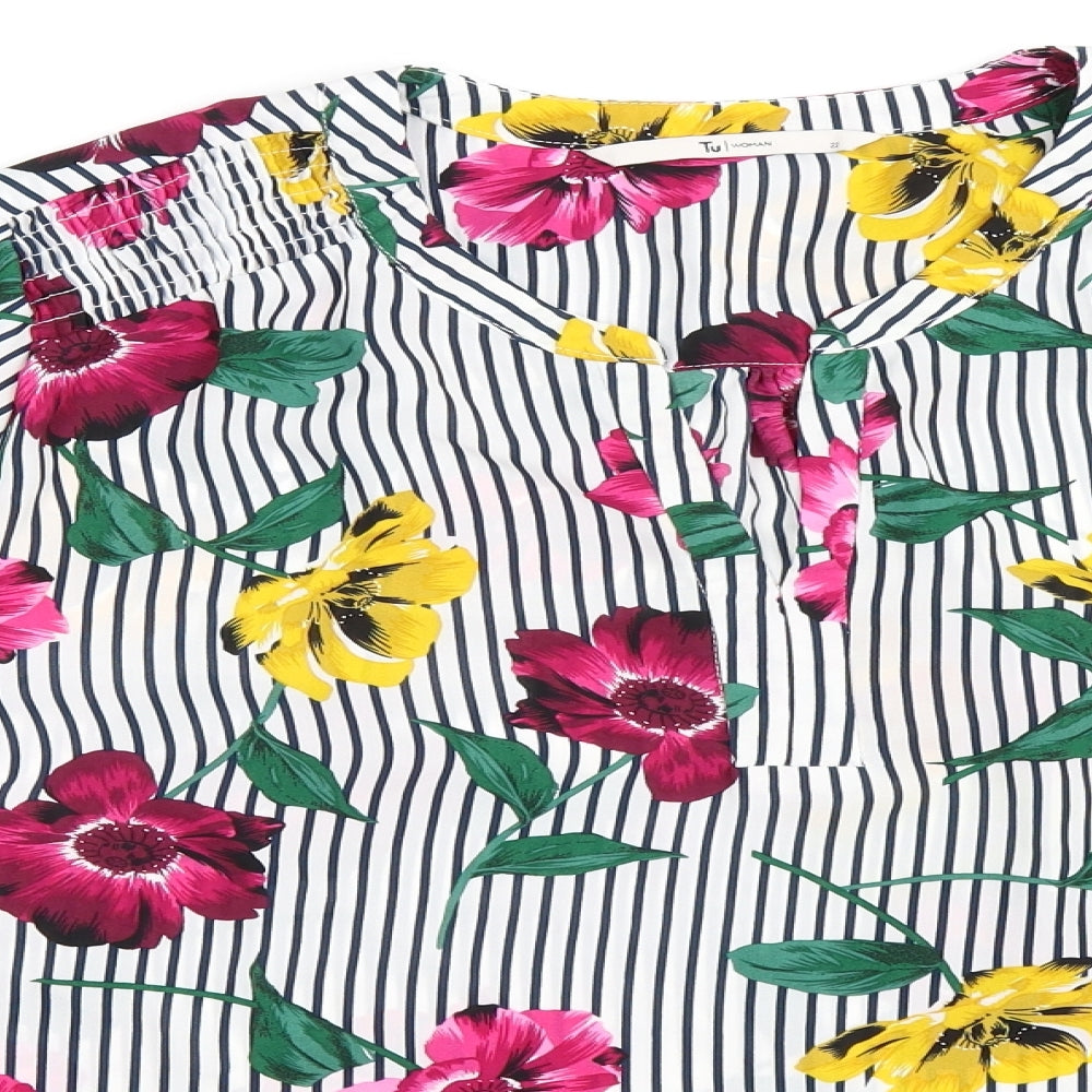 TU Womens Multicoloured Floral  Basic Blouse Size 22