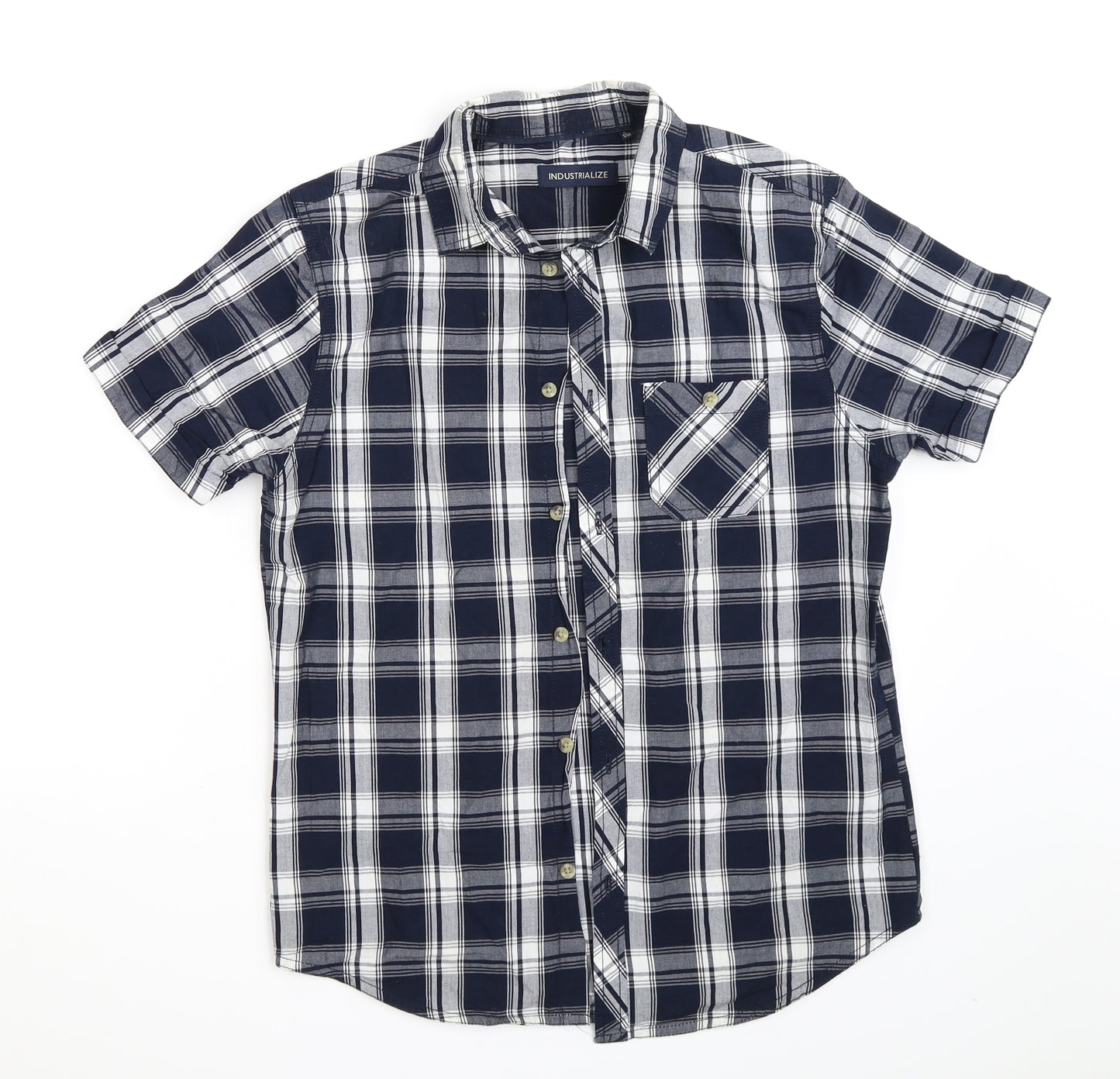 Industrialize  Mens Multicoloured Check   Button-Up Size S