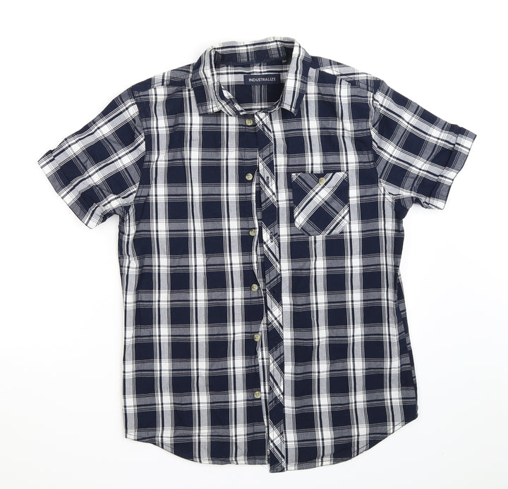 Industrialize  Mens Multicoloured Check   Button-Up Size S