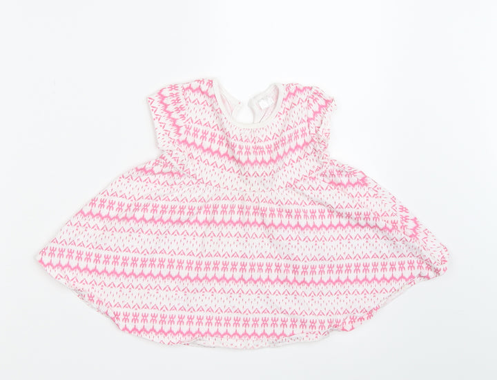F&F Girls Multicoloured Argyle/Diamond A-Line Size 6-9 Months