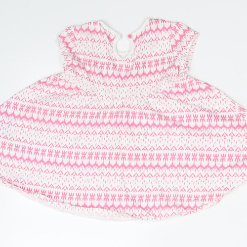 F&F Girls Multicoloured Argyle/Diamond  A-Line  Size 6-9 Months