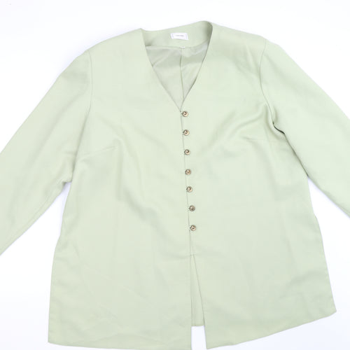Agenda Womens Green   Jacket Coat Size 26