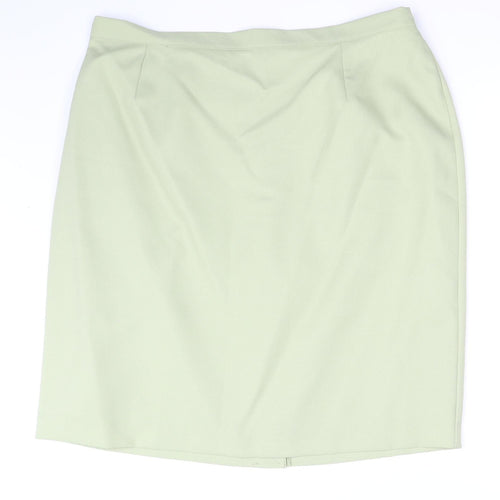 Agenda Womens Green   A-Line Skirt Size 26