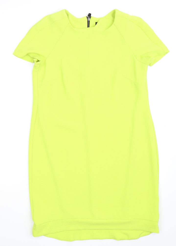 Topshop Womens Green   Pencil Dress  Size 10