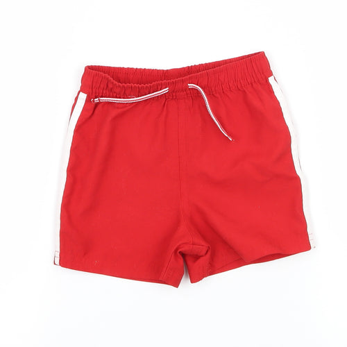 pRIAMRK Boys Red Striped  Cropped Trousers Size 12-18 Months