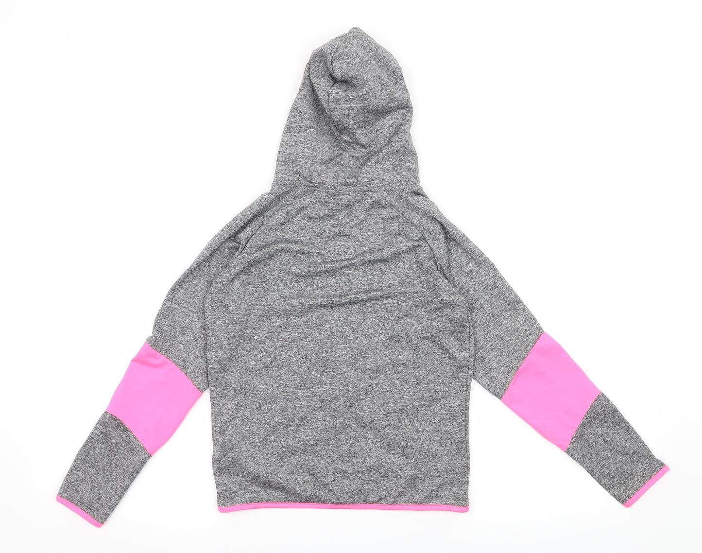 Primark Girls Grey  Jersey Full Zip Hoodie Size 8-9 Years