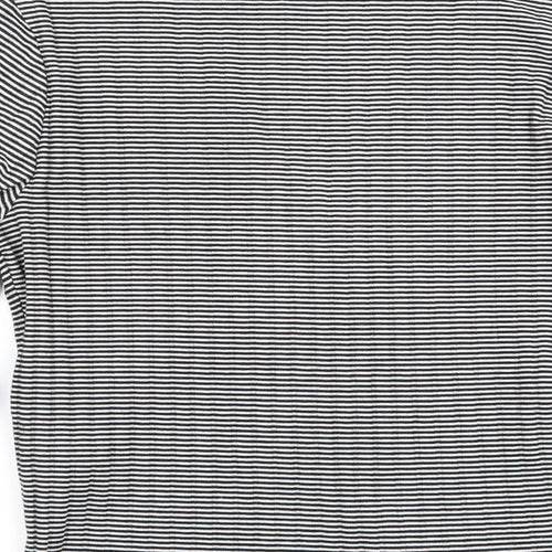 Atmosphere Womens Black Striped Jersey Basic T-Shirt Size 10