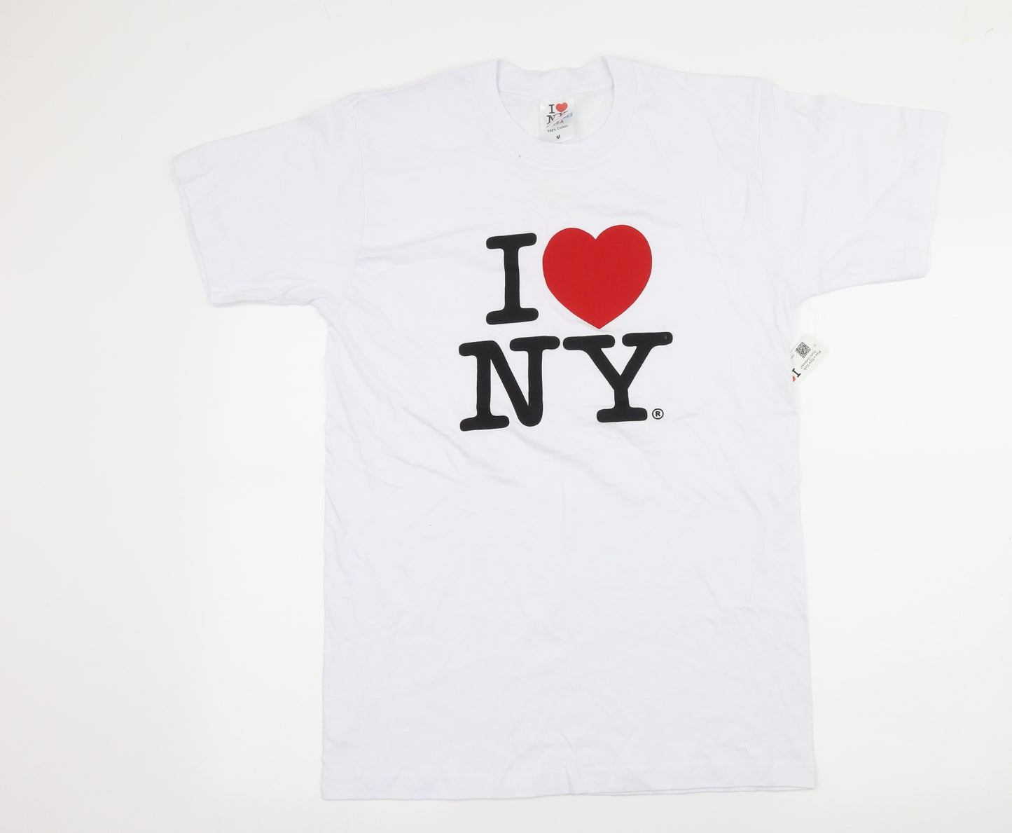 Raffia Tees Womens White  Jersey Basic T-Shirt Size M