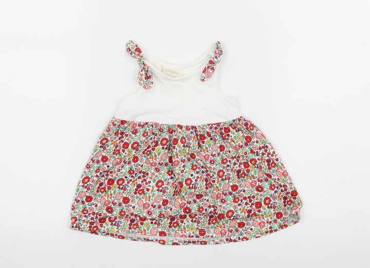 First Impressions Girls Multicoloured Floral Jersey Skater Dress Size 3-6 Months