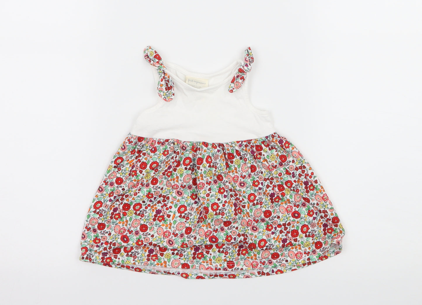 First Impressions Girls Multicoloured Floral Jersey Skater Dress  Size 3-6 Months