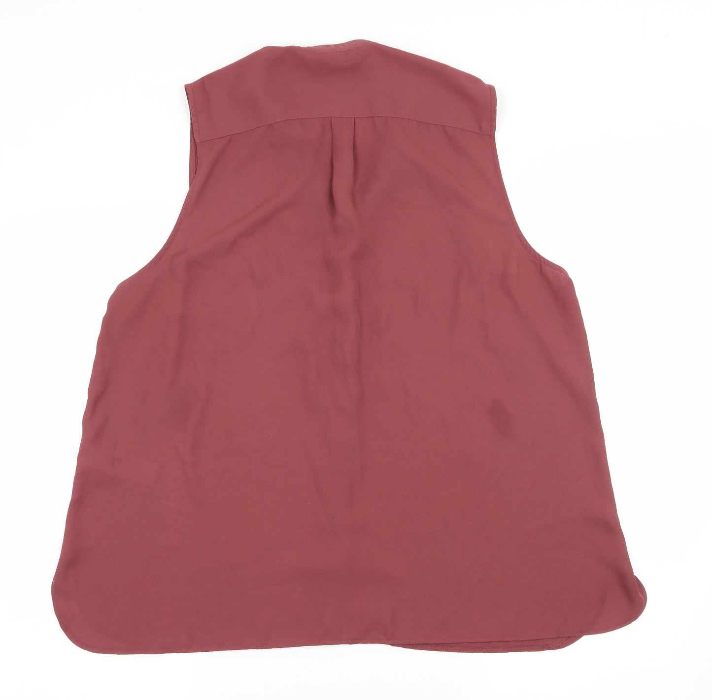 New Look Womens Red  Chiffon Basic Blouse Size 18