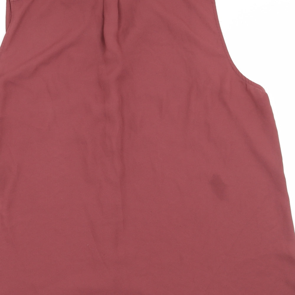 New Look Womens Red  Chiffon Basic Blouse Size 18