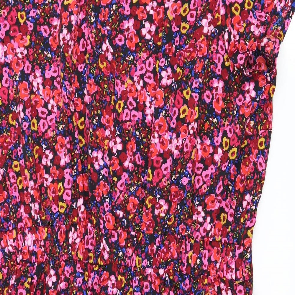 George Womens Pink Floral  Playsuit One-Piece Size 20