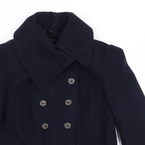 Dorothy Perkins Womens Blue   Parka Coat Size 12
