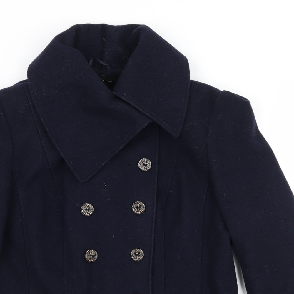 Dorothy Perkins Womens Blue   Parka Coat Size 12