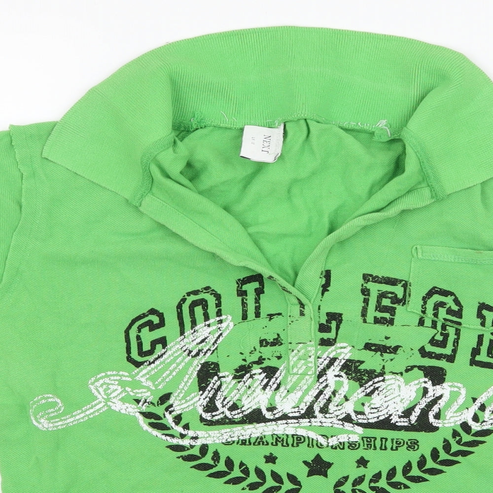 NEXT Womens Green  Jersey Basic T-Shirt Size 12