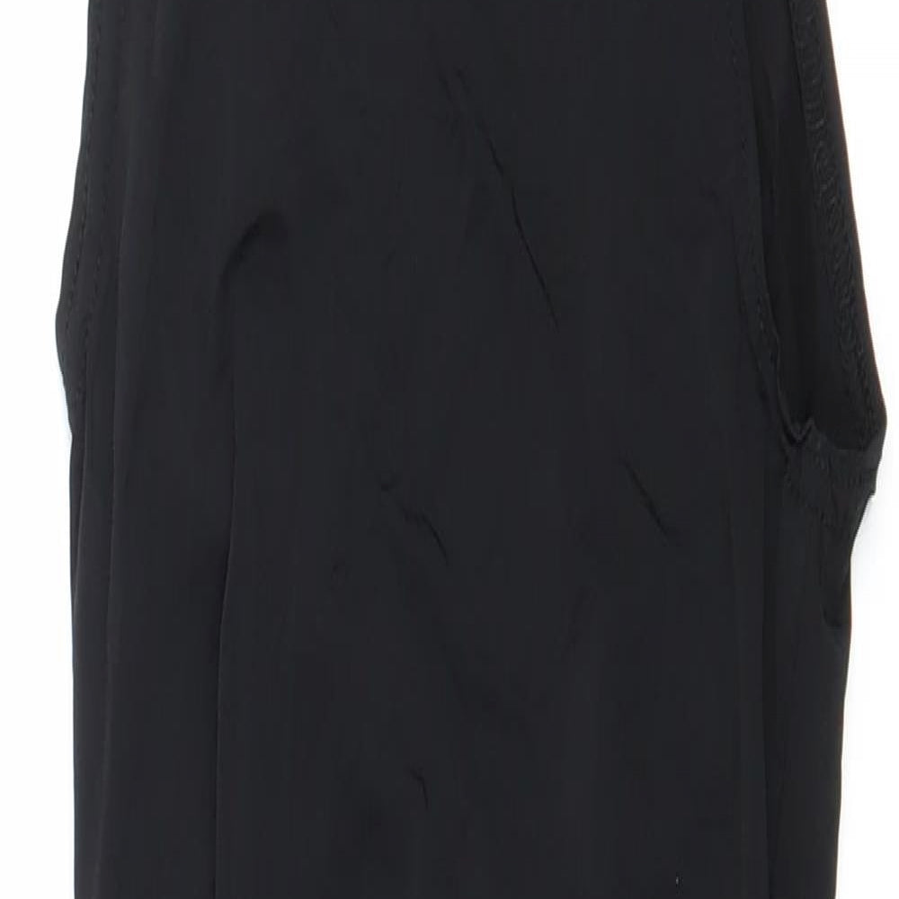 Preworn Womens Black   Basic Tank Size M  - Longline