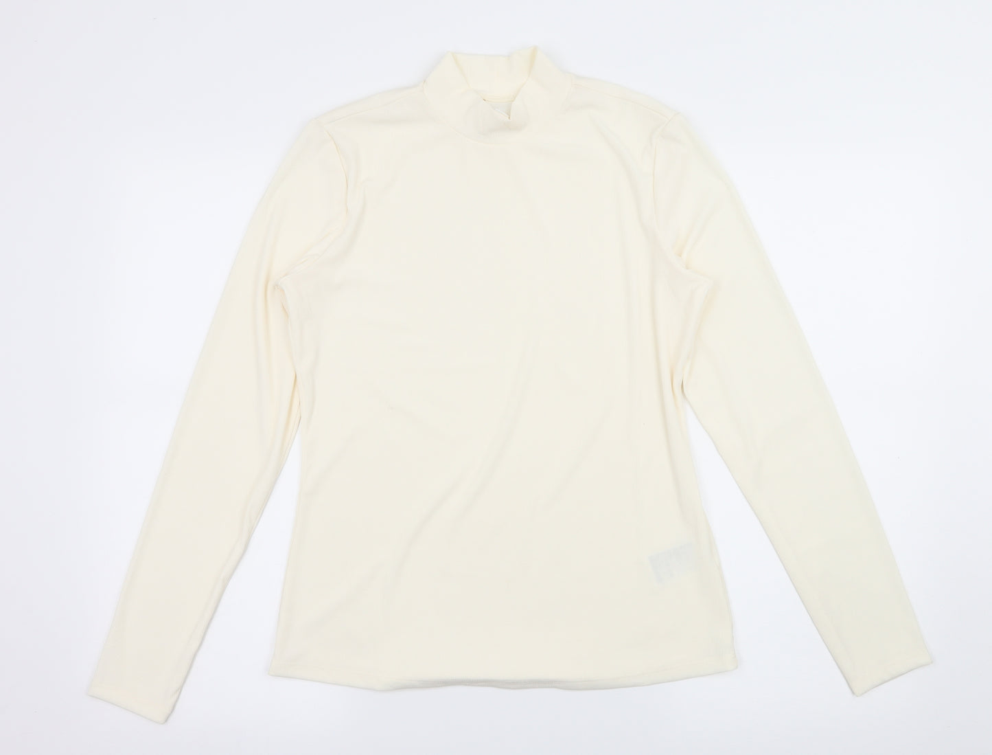 H&M Womens Ivory  Jersey Basic T-Shirt Size M