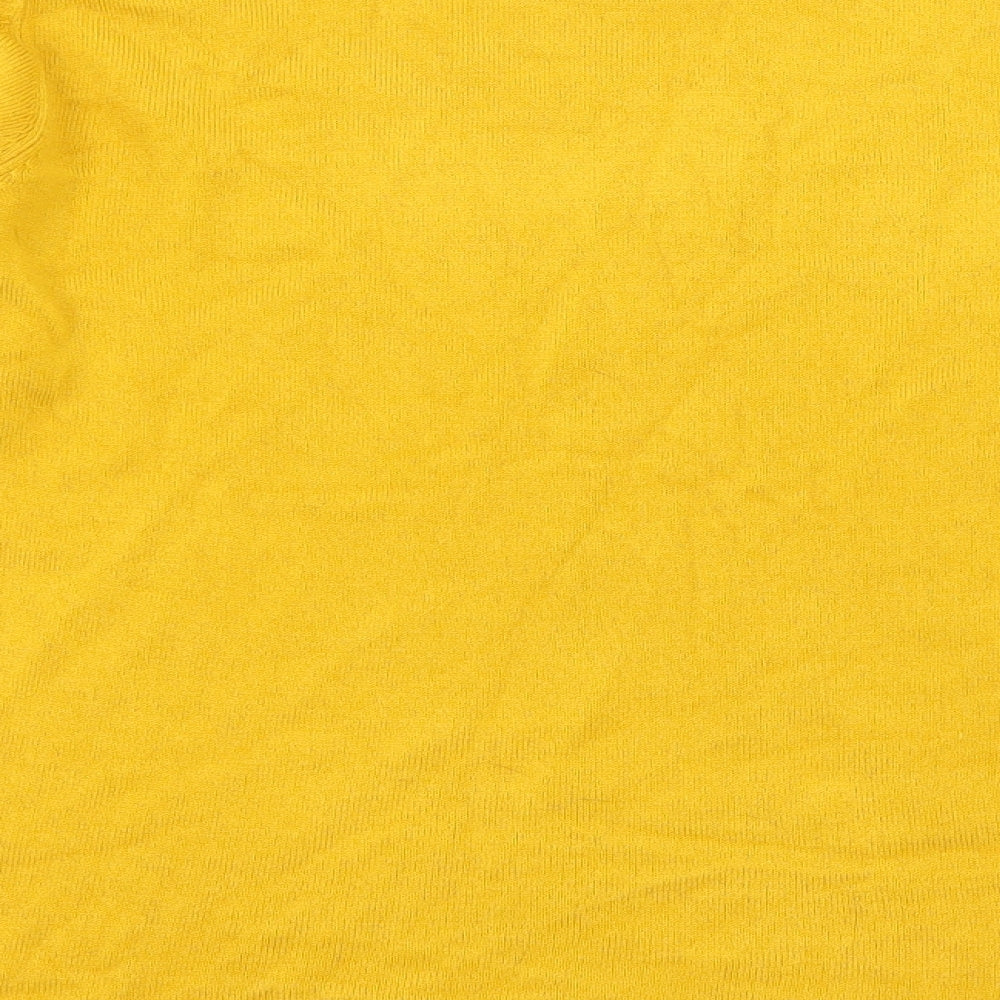 Bonmarché Womens Yellow  Knit Pullover Jumper Size 16
