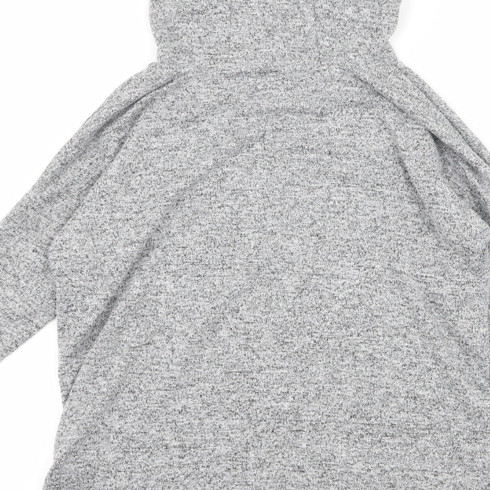 TU Girls Grey  Jersey Pullover Hoodie Size 12 Years  - Shine Bright