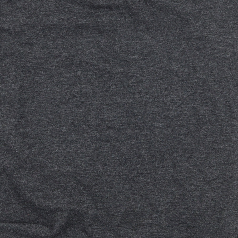George Girls Grey Geometric Jersey Basic T-Shirt Size 5-6 Years  - Love heart
