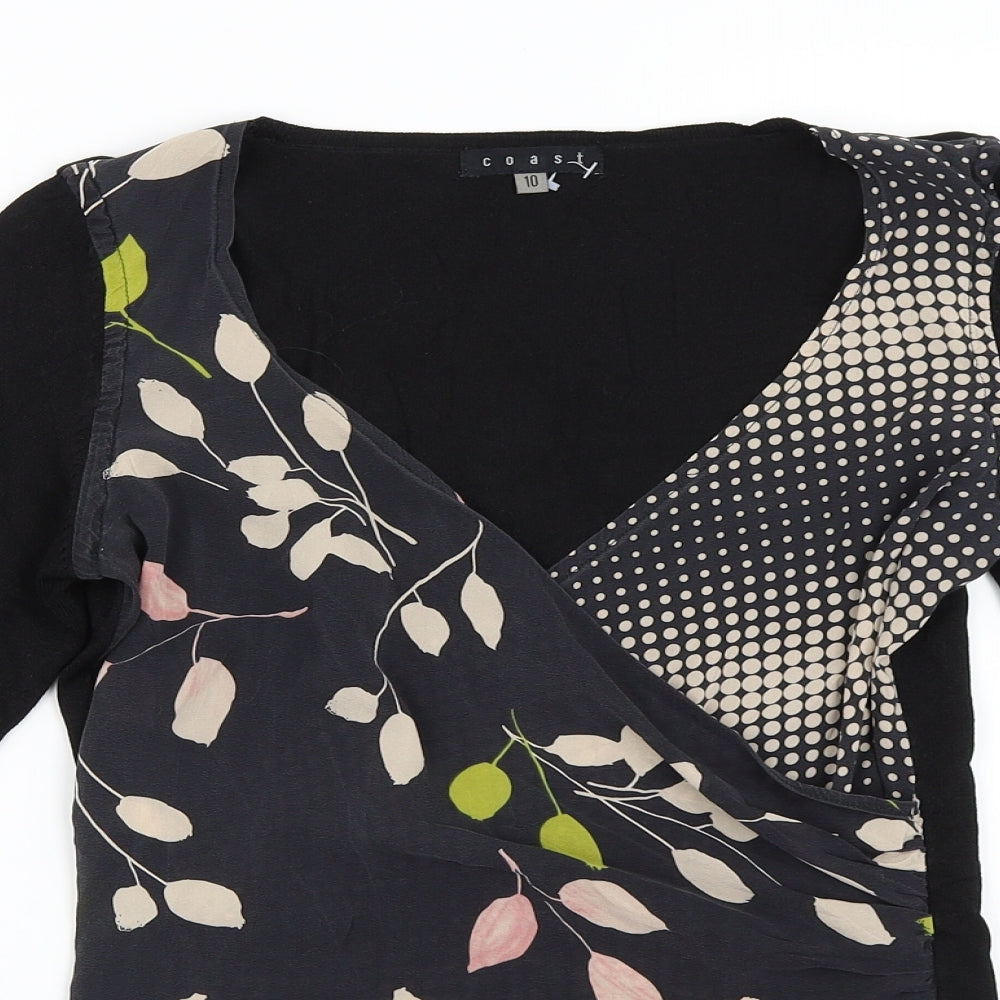 Coast Womens Black   Basic Blouse Size 10
