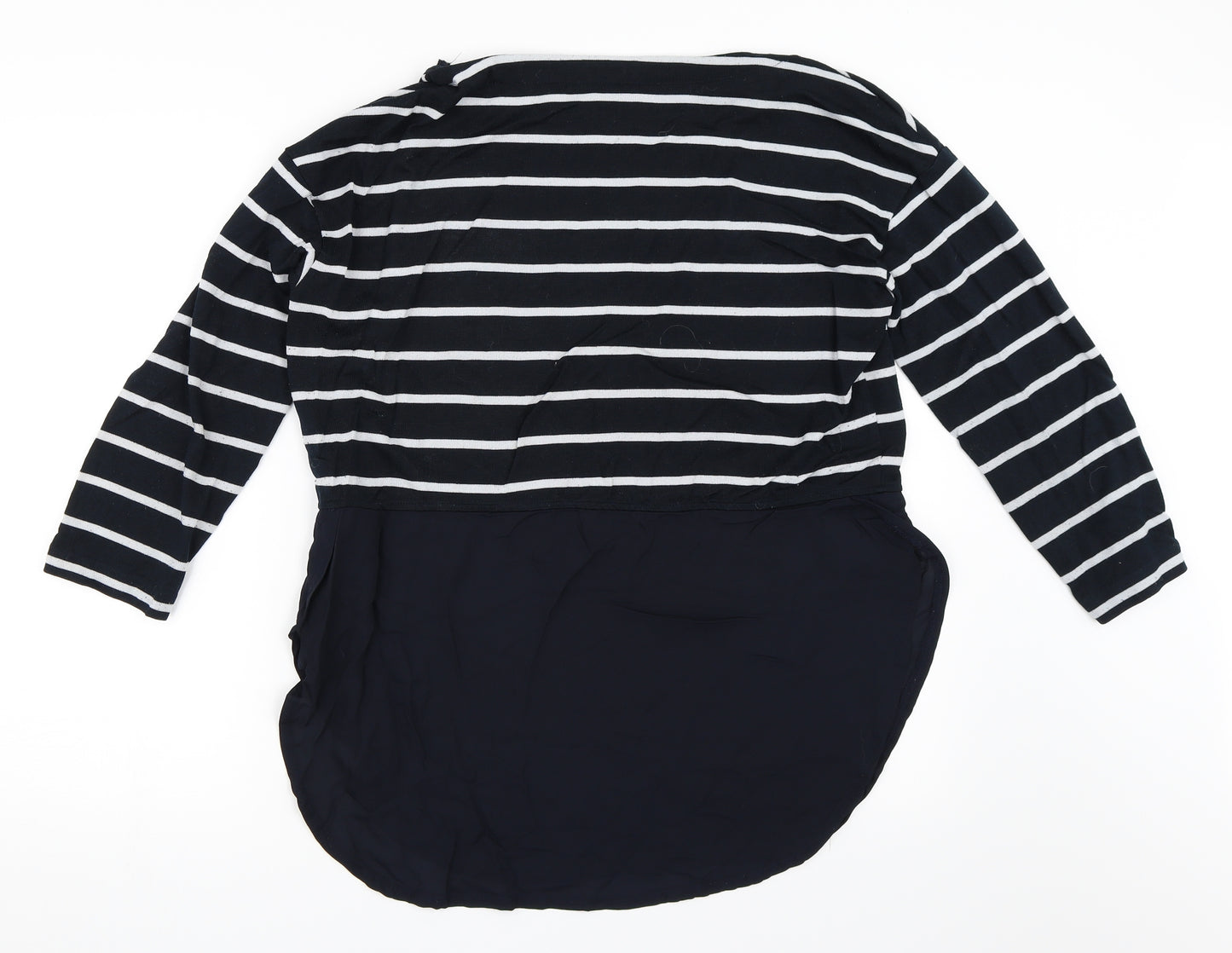 Joe Fresh Womens Blue Striped  Pullover Jumper Size L