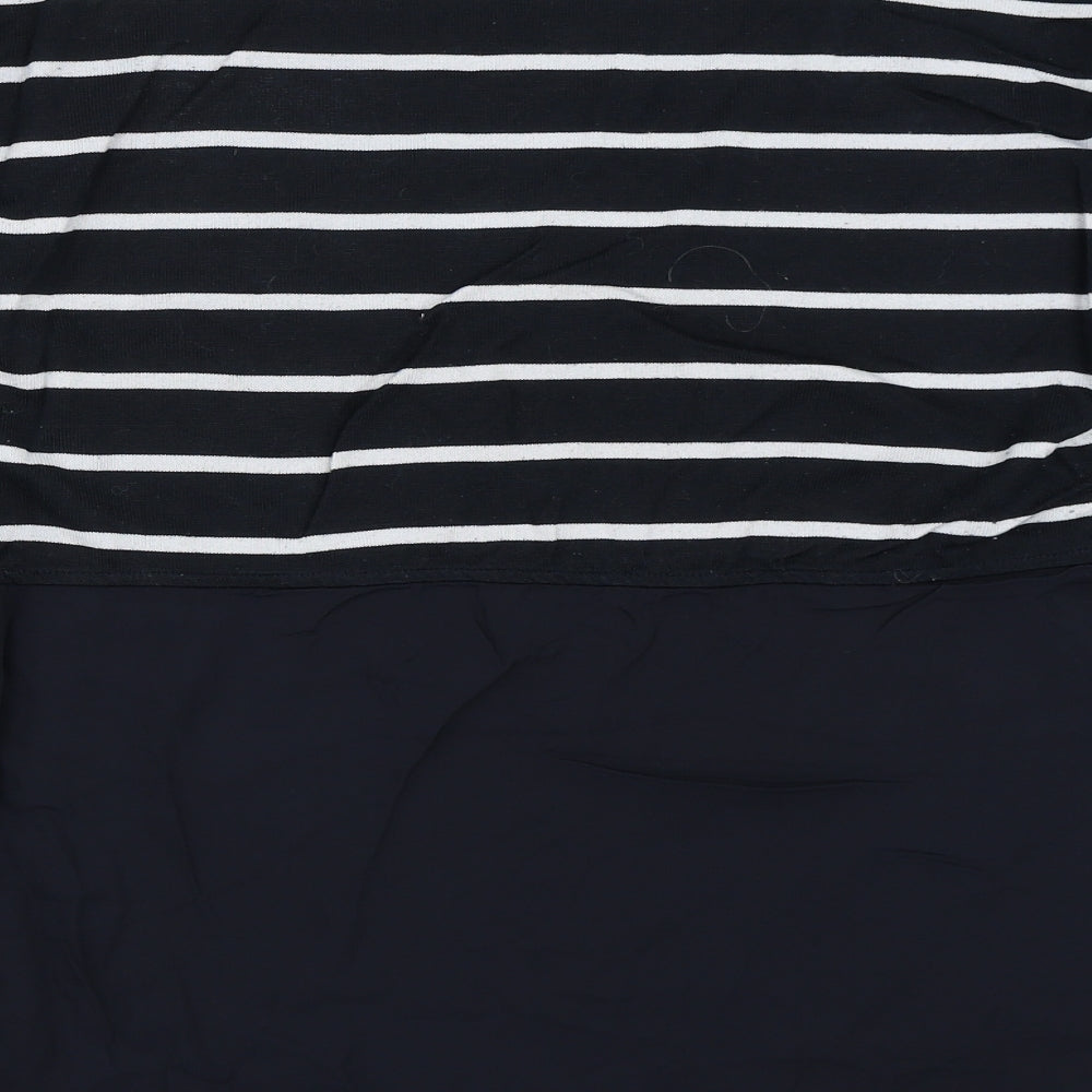 Joe Fresh Womens Blue Striped  Pullover Jumper Size L