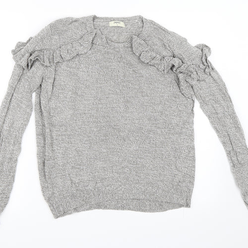 Papaya Womens Grey   Cardigan Jumper Size S
