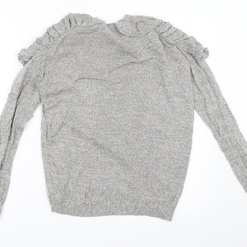 Papaya Womens Grey   Cardigan Jumper Size S