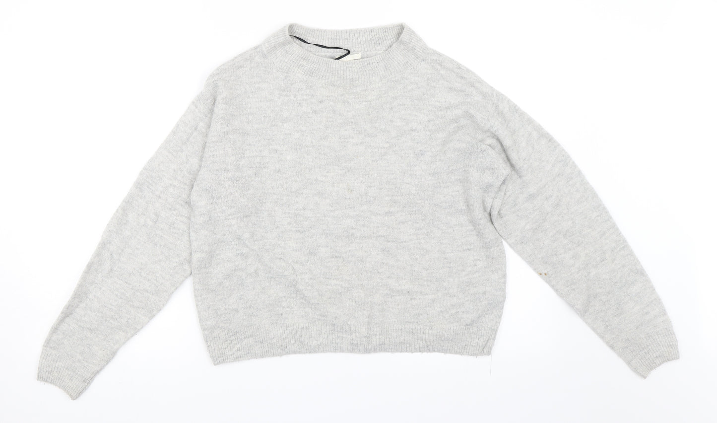 H&M Womens Grey   Pullover Jumper Size XS