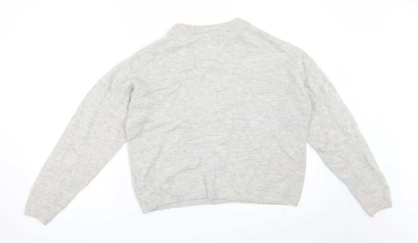 H&M Womens Grey   Pullover Jumper Size XS