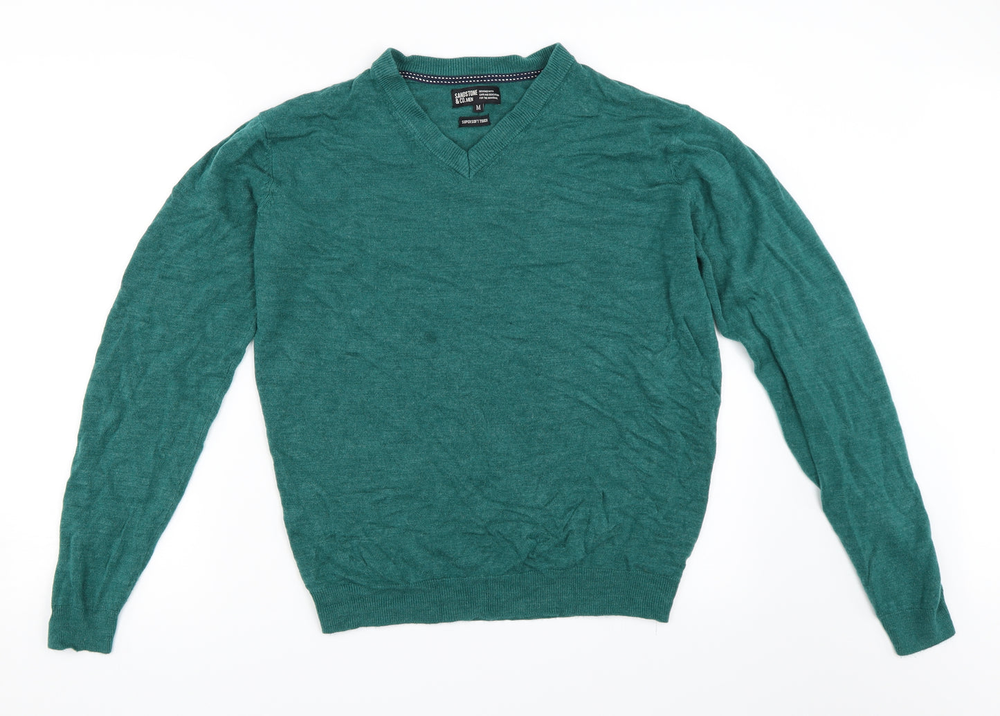 Sandstone & Co Mens Green   Pullover Jumper Size M