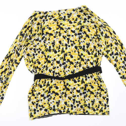 H&M Womens Yellow   Cardigan Jumper Size M