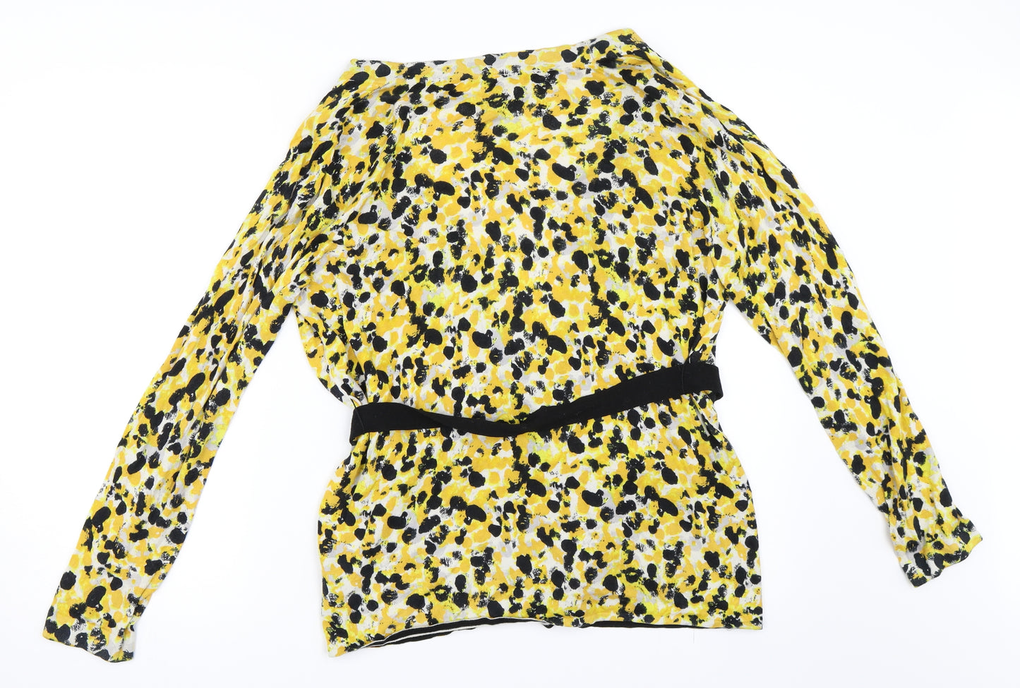 H&M Womens Yellow   Cardigan Jumper Size M