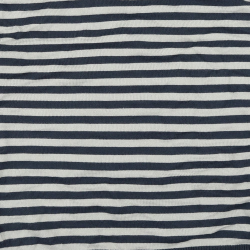 Cedar Wood State Mens Blue Striped  Pullover Jumper Size L