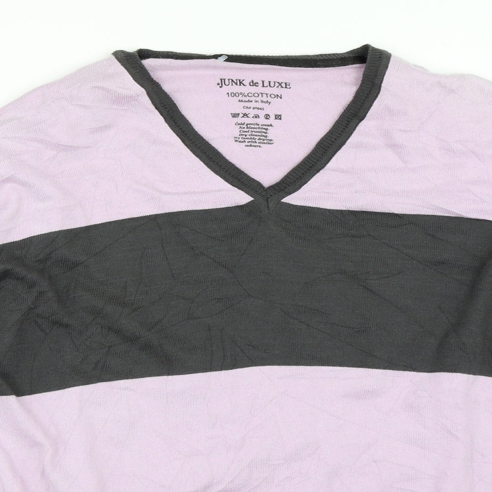 JUNK de LUXE Mens Purple   Pullover Jumper Size 2XL