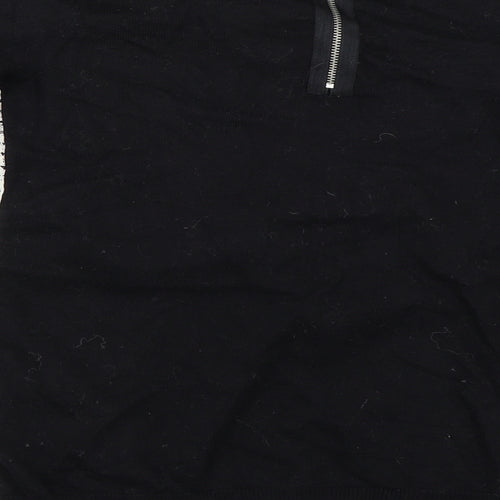Warehouse Womens Black   Pullover Jumper Size 10